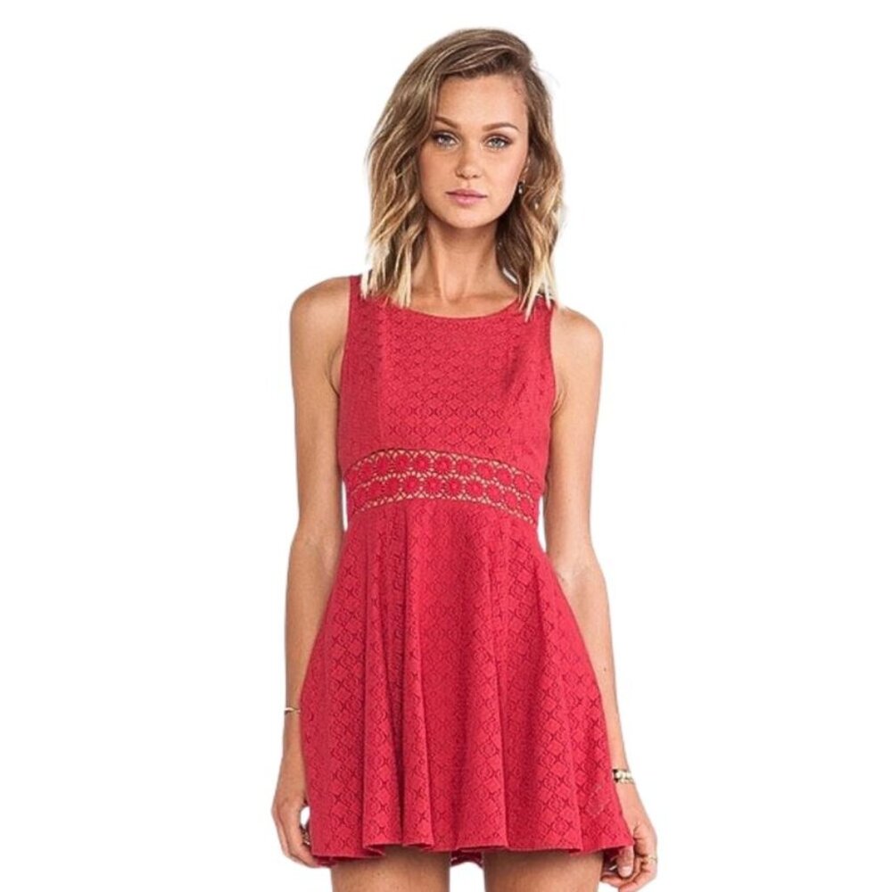 Free People Boho Chic Cutout Daisy Waist Dress, Size 6